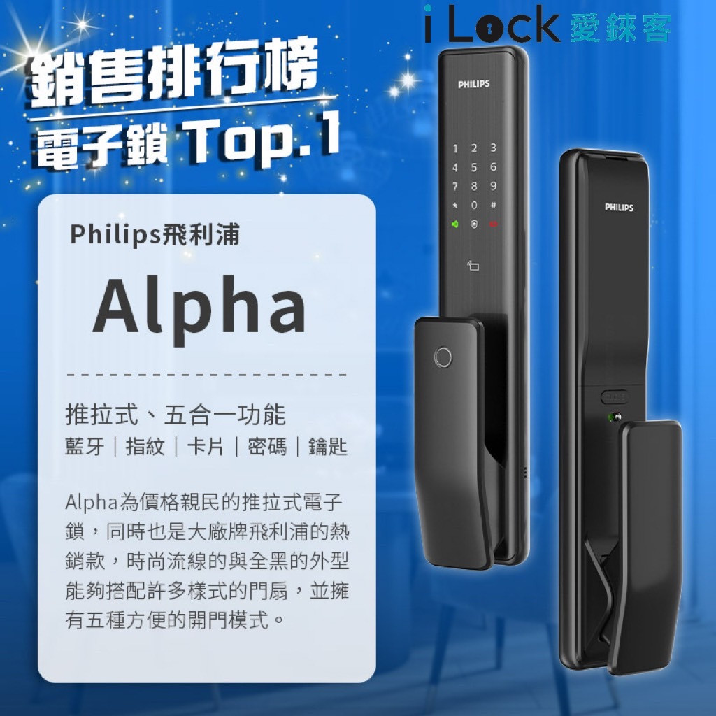 #飛利浦電子鎖 #Alpha #CP值高 #智能鎖