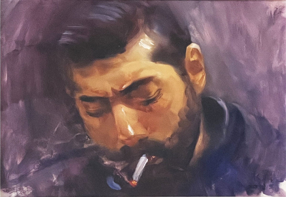 抽煙的男子